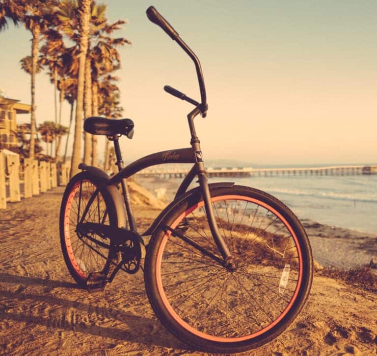Beach cruiser bicycles offer a fun, relaxing ride and smooth and straight terrain